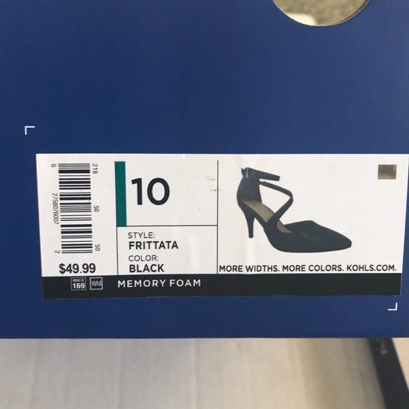 Apt.9 Frittata black high heels asymmetrical strap - Picture 7 of 7